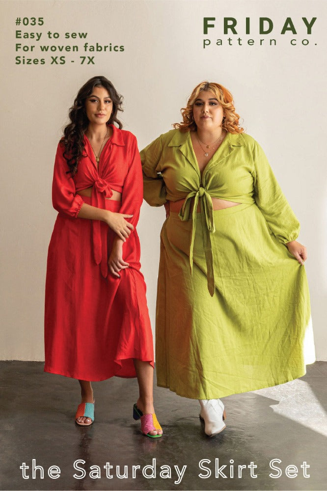 Friday Pattern Co. - The Saturday Skirt Set