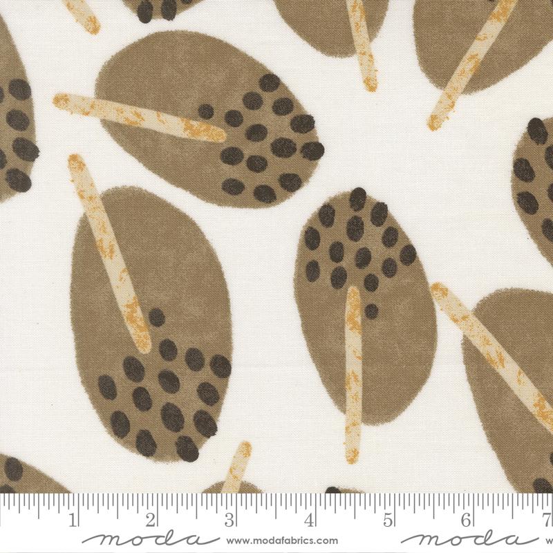 Printed Cotton Poplin - Zen Chic Mira - Stillness - Pearl