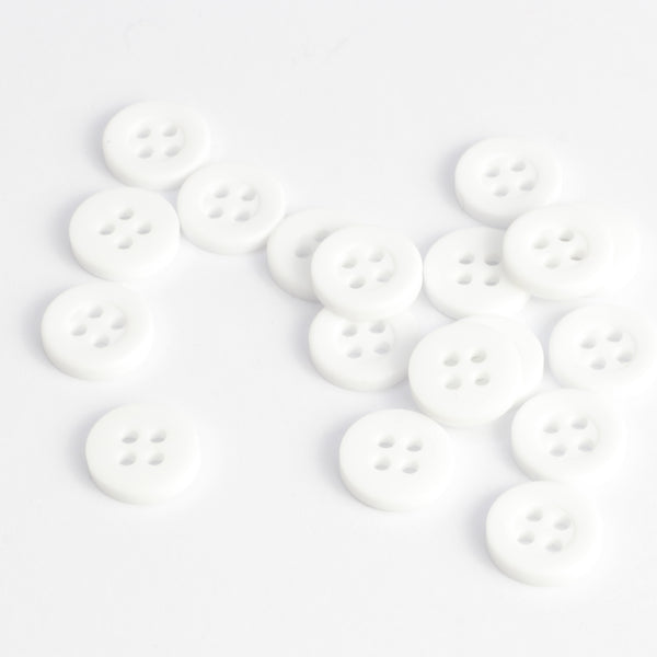 Classic Shirt Button - White