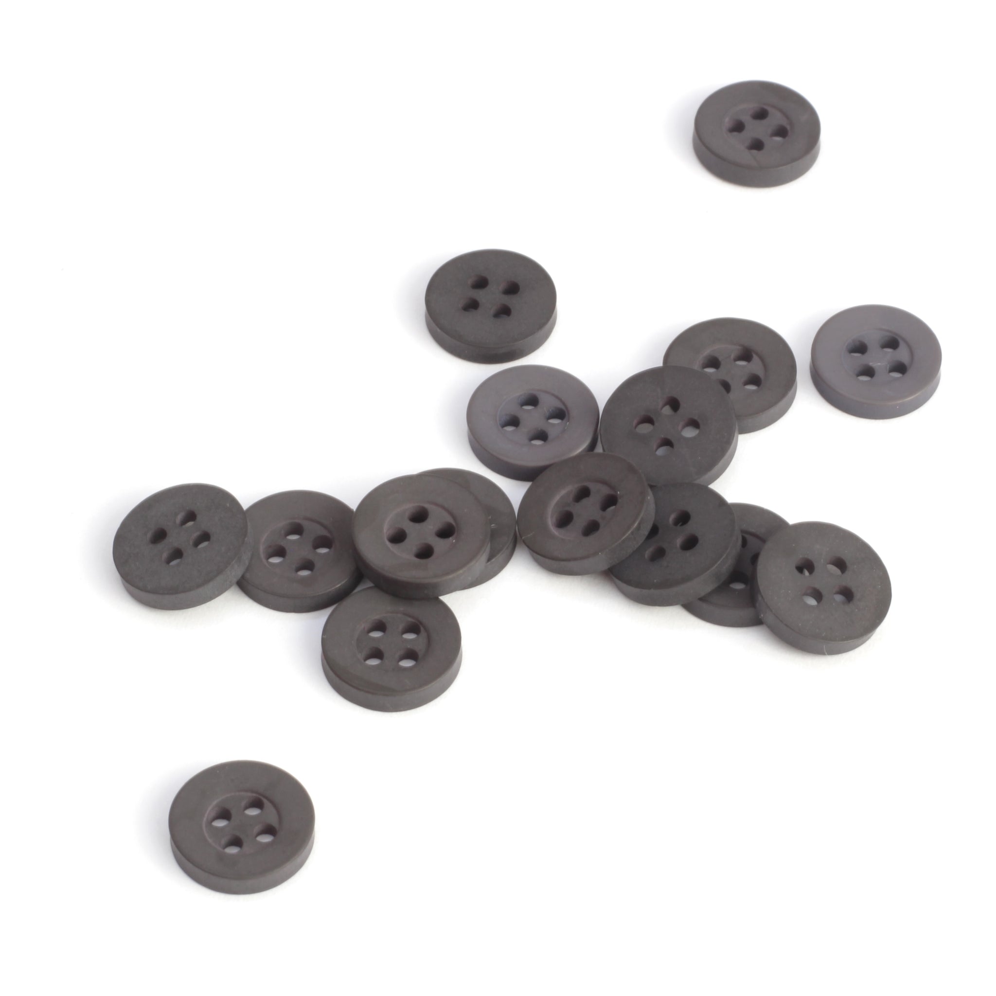 Classic Shirt Button - Dark Grey