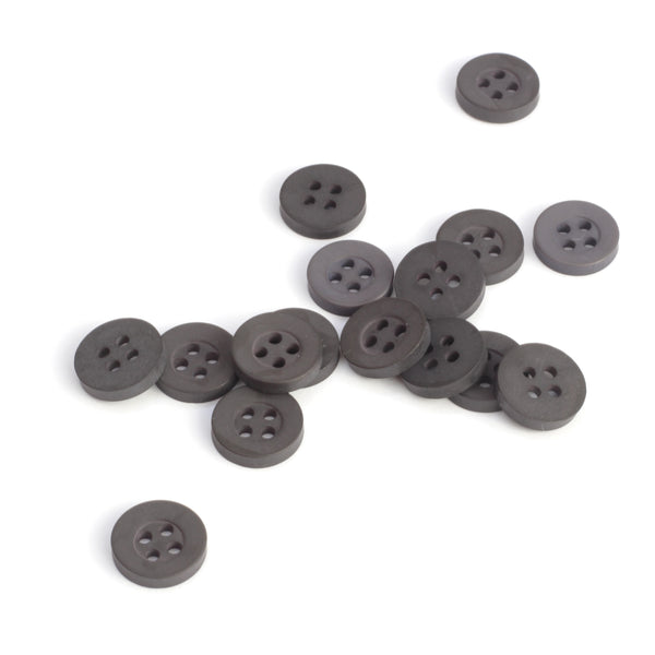 Classic Shirt Button - Dark Grey