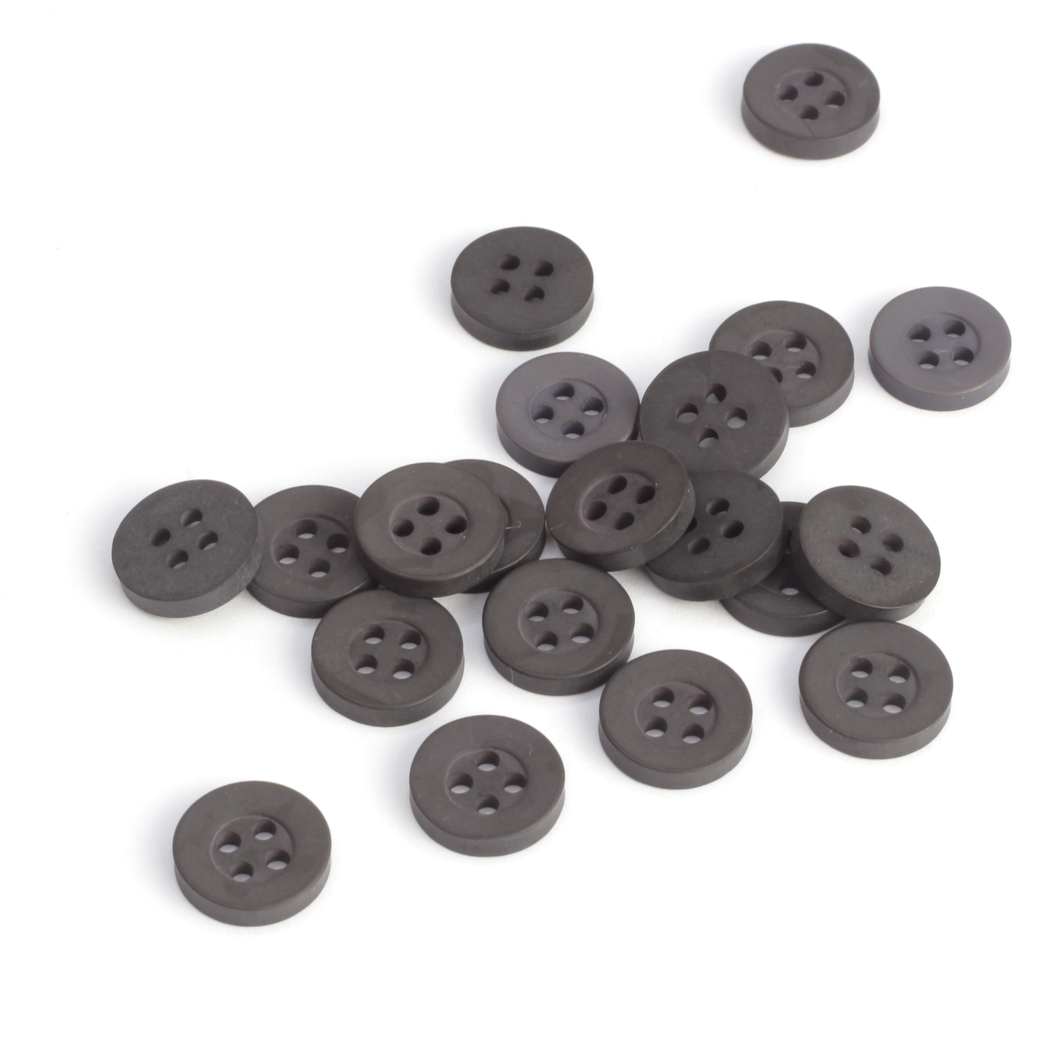 Classic Shirt Button - Dark Grey