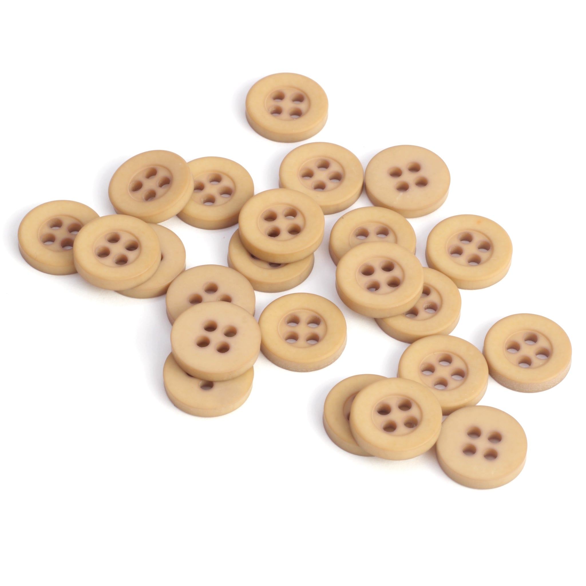 Classic Shirt Button - Beige