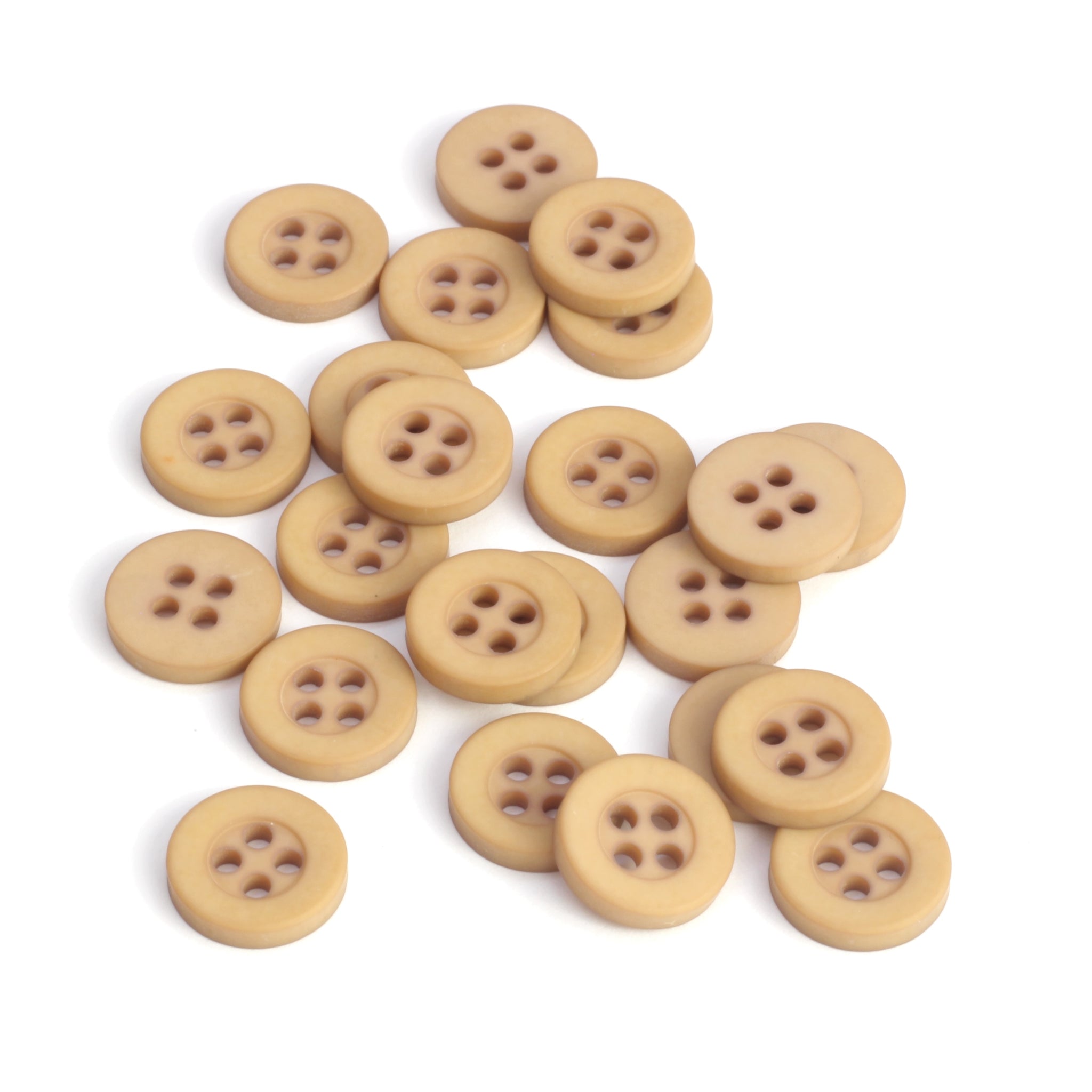 Classic Shirt Button - Beige