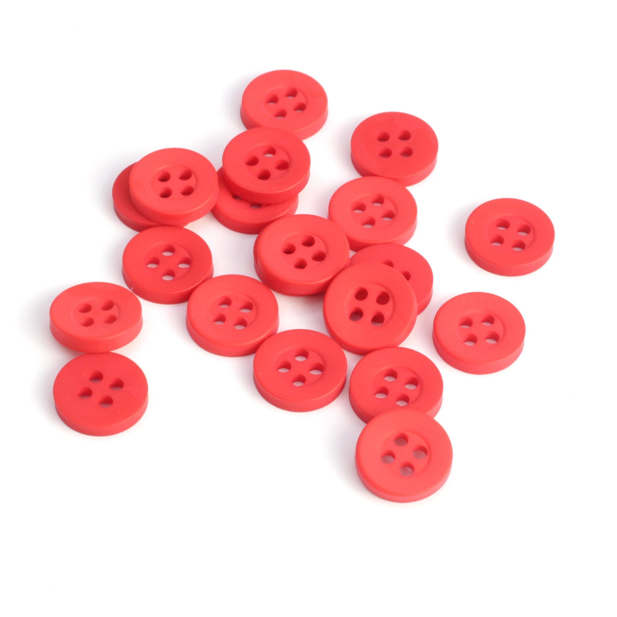 Classic Shirt Button - Red