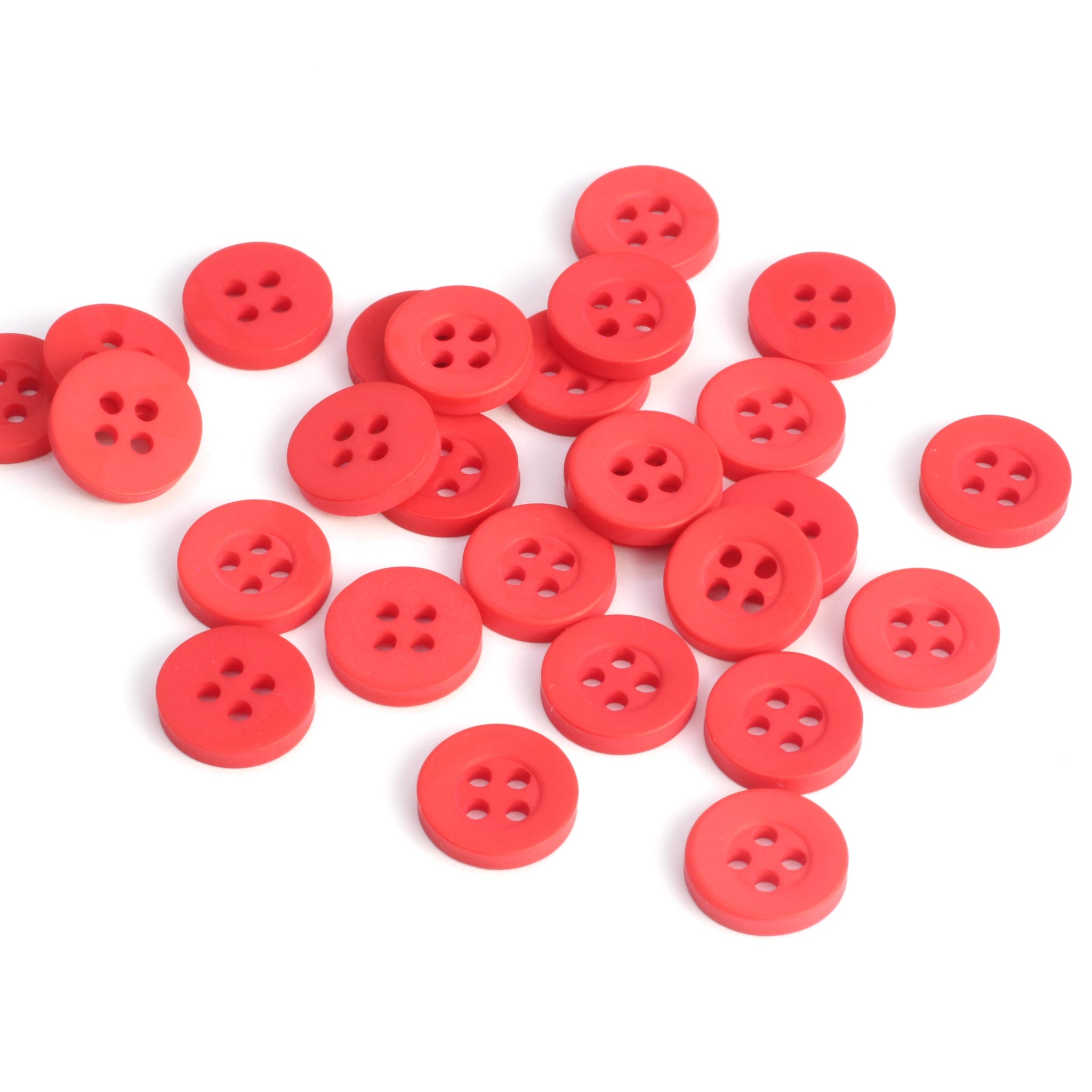 Classic Shirt Button - Red