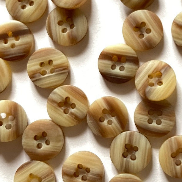 Bio Resin Buttons - Beige