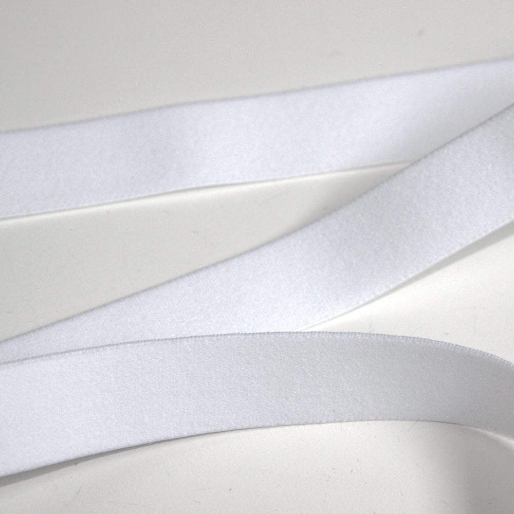Soft Narrow Belting Elastic - White
