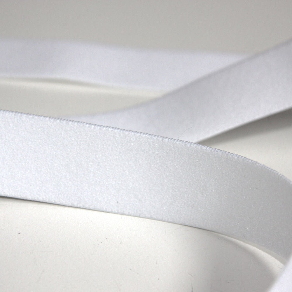 Soft Narrow Belting Elastic - White