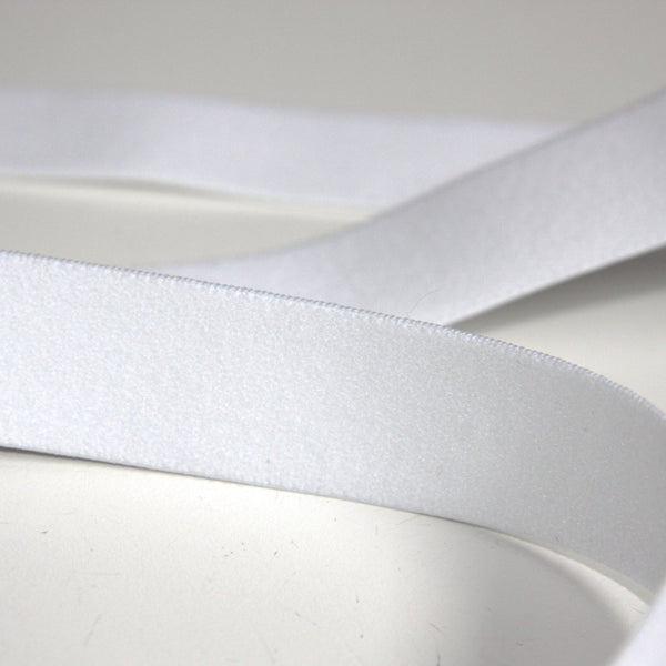 Soft Narrow Belting Elastic - White