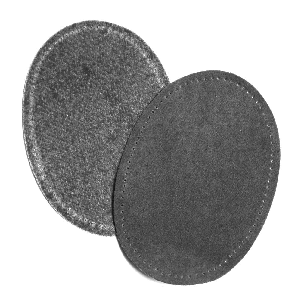 Iron-on Suedette Elbow Patches - Dark Grey