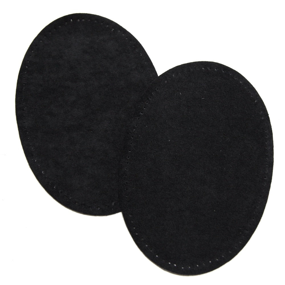 Iron-on Suedette Elbow Patches - Black