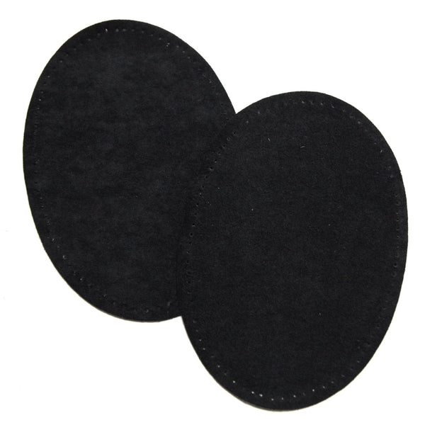 Iron-on Suedette Elbow Patches - Black