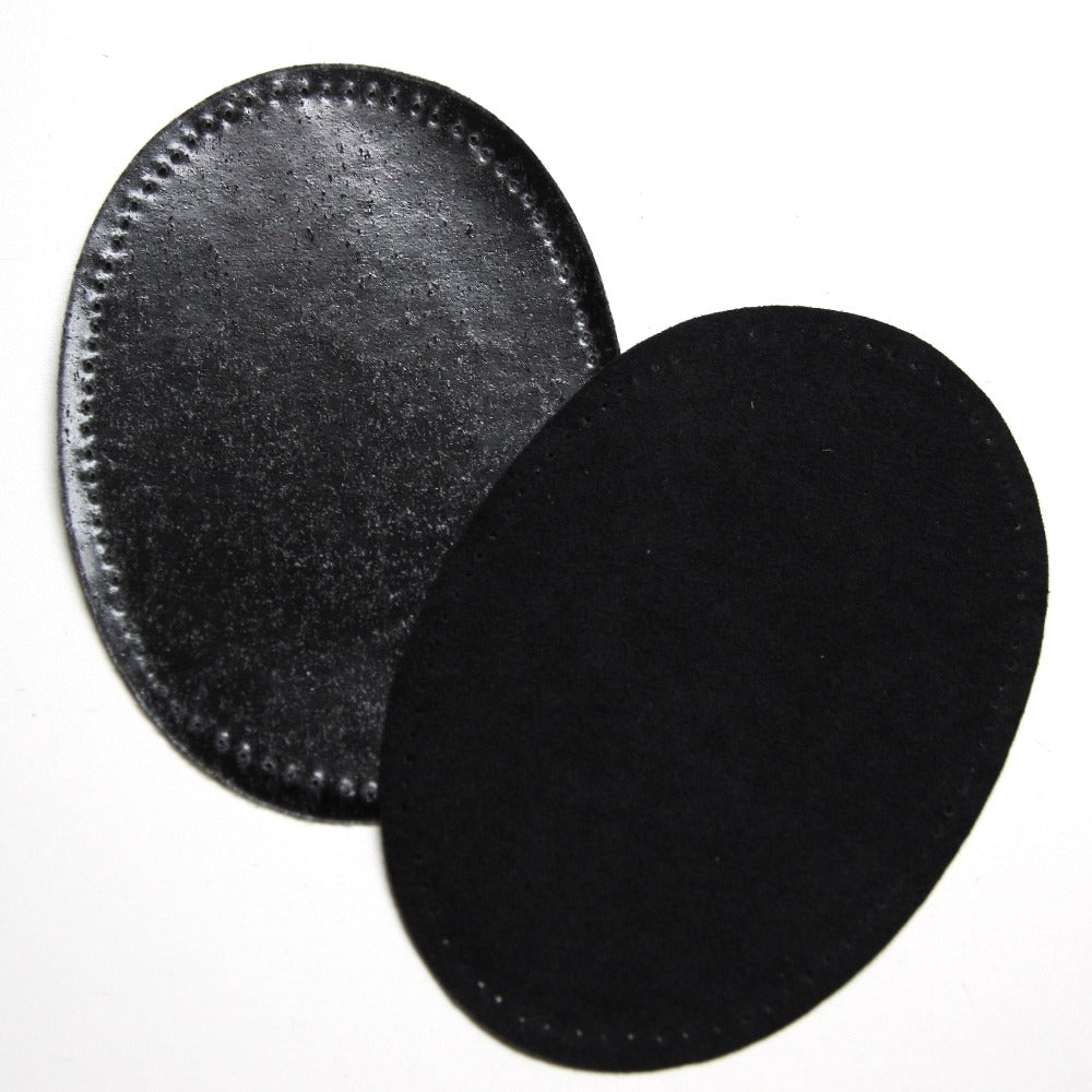 Iron-on Suedette Elbow Patches - Black