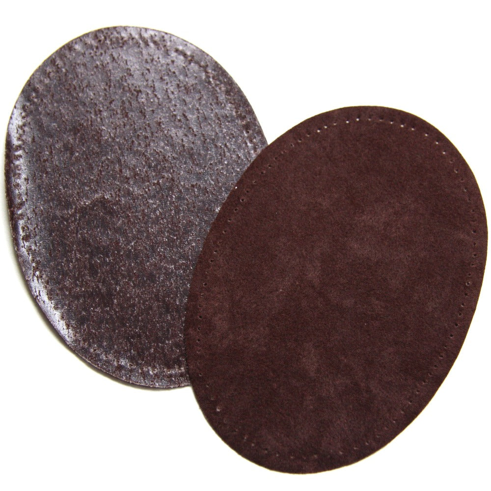 Iron-on Suedette Elbow Patches - Brown