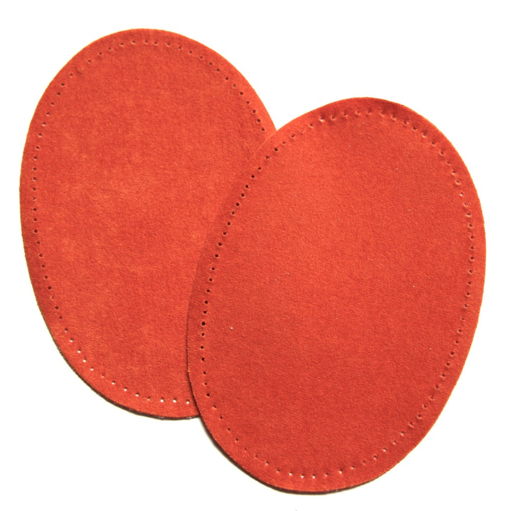 Iron-on Suedette Elbow Patches - Orange