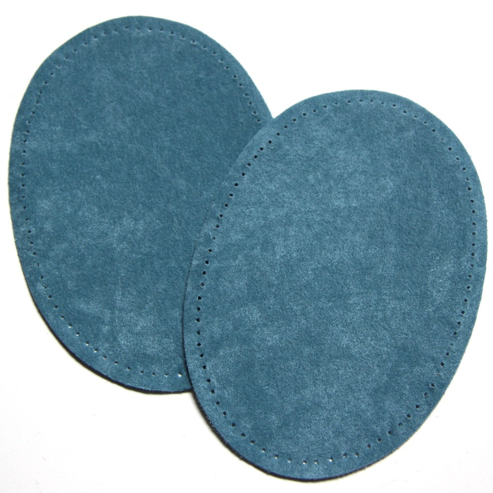 Iron-on Suedette Elbow Patches - Blue