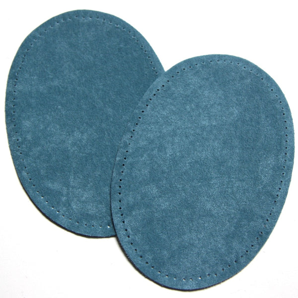 Iron-on Suedette Elbow Patches - Blue