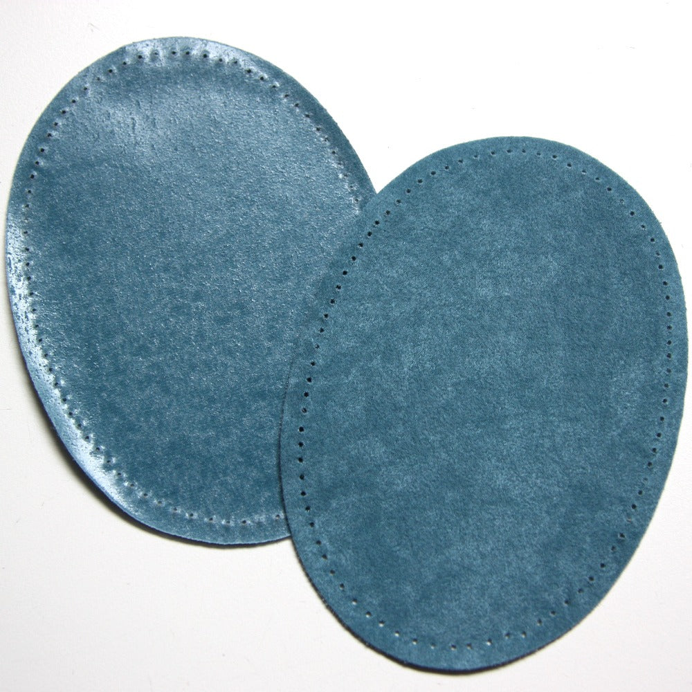 Iron-on Suedette Elbow Patches - Blue