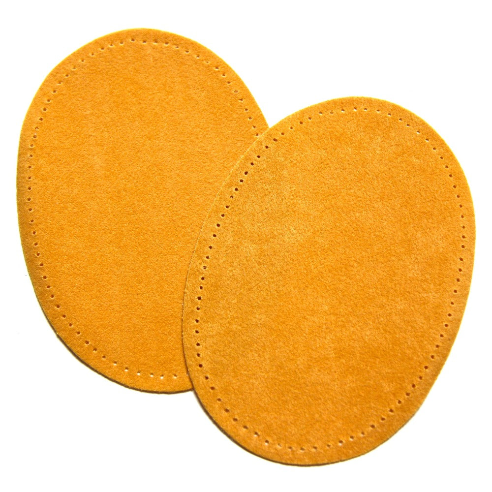 Iron-on Suedette Elbow Patches - Mustard