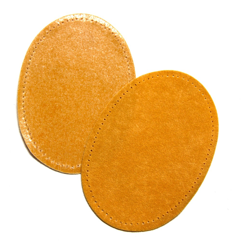 Iron-on Suedette Elbow Patches - Mustard