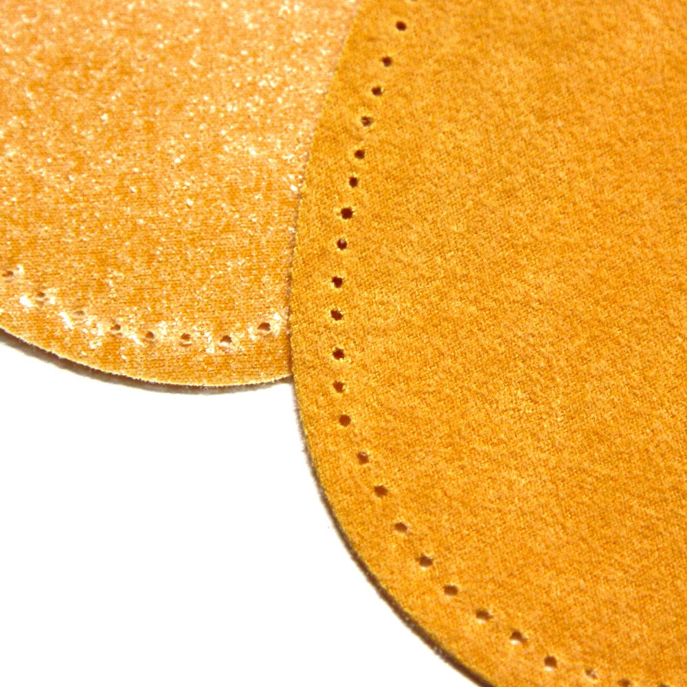 Iron-on Suedette Elbow Patches - Mustard