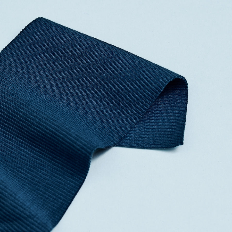 Organic Cotton Ribbing - Ocean