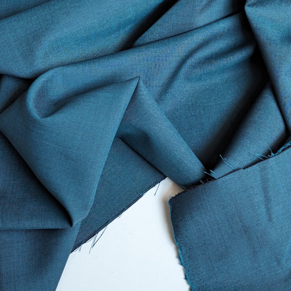 Italian Fine Wool Suiting - Petrol - No. 25