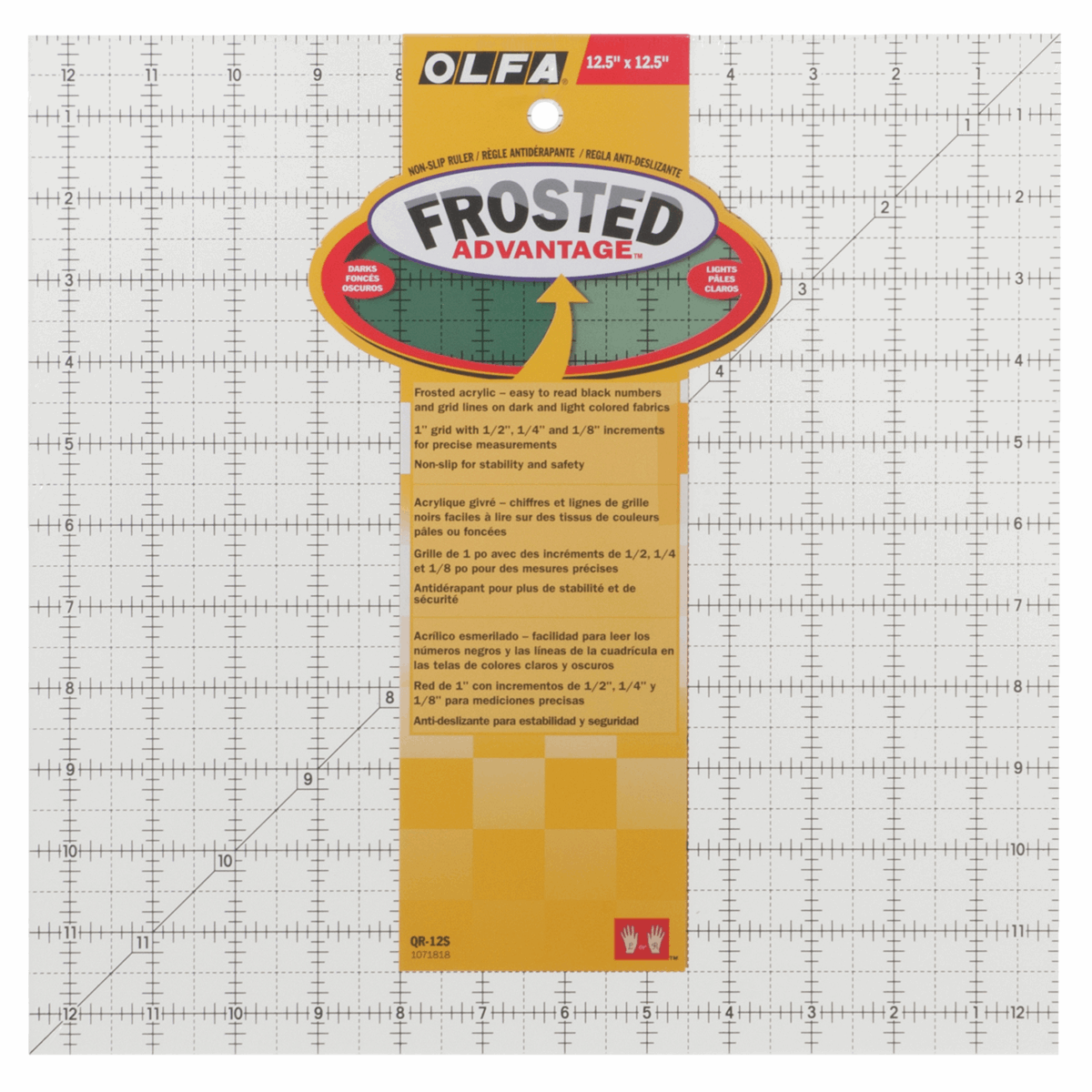 Olfa Frosted Quilter's Ruler - 12.5