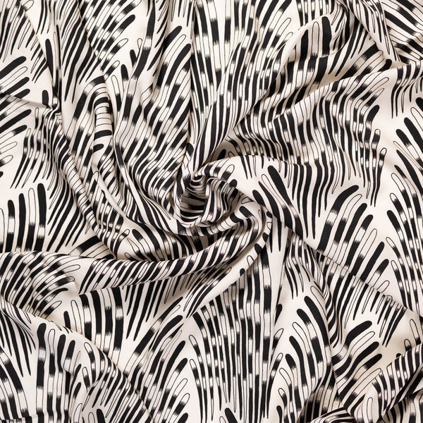 High Noon Printed Tencel - Quills - Bone