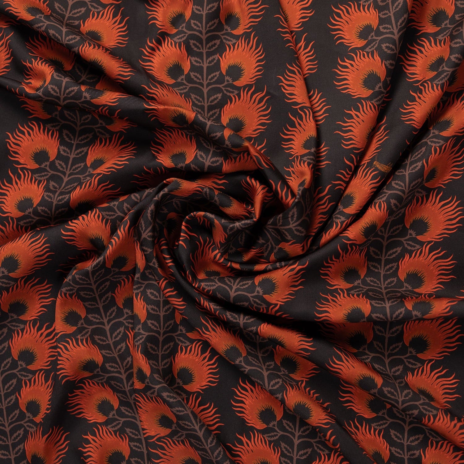 High Noon Printed Tencel - Ingrid - Wildfire