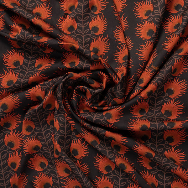 High Noon Printed Tencel - Ingrid - Wildfire