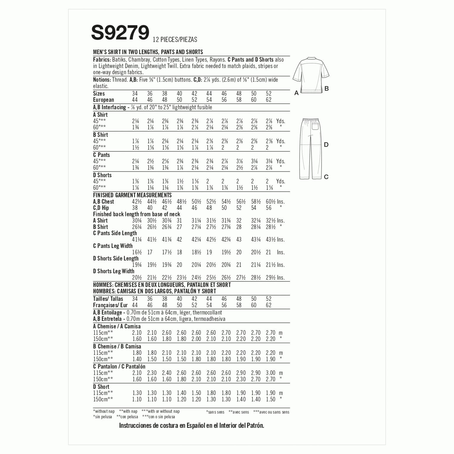 Men's Trousers S9279