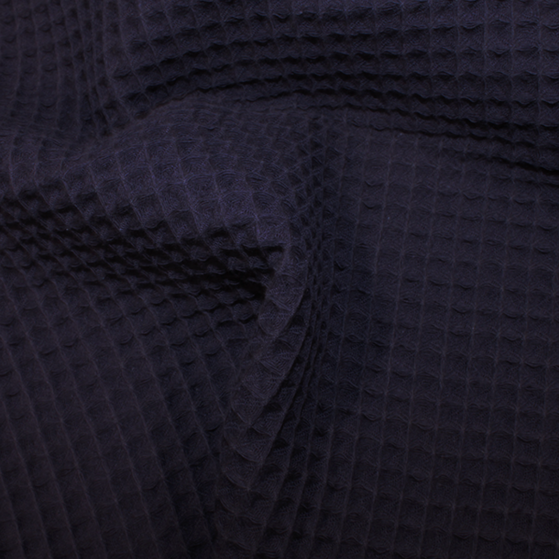 Cotton Waffle - Navy