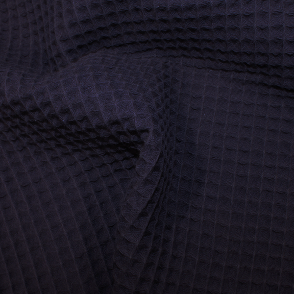 Cotton Waffle - Navy
