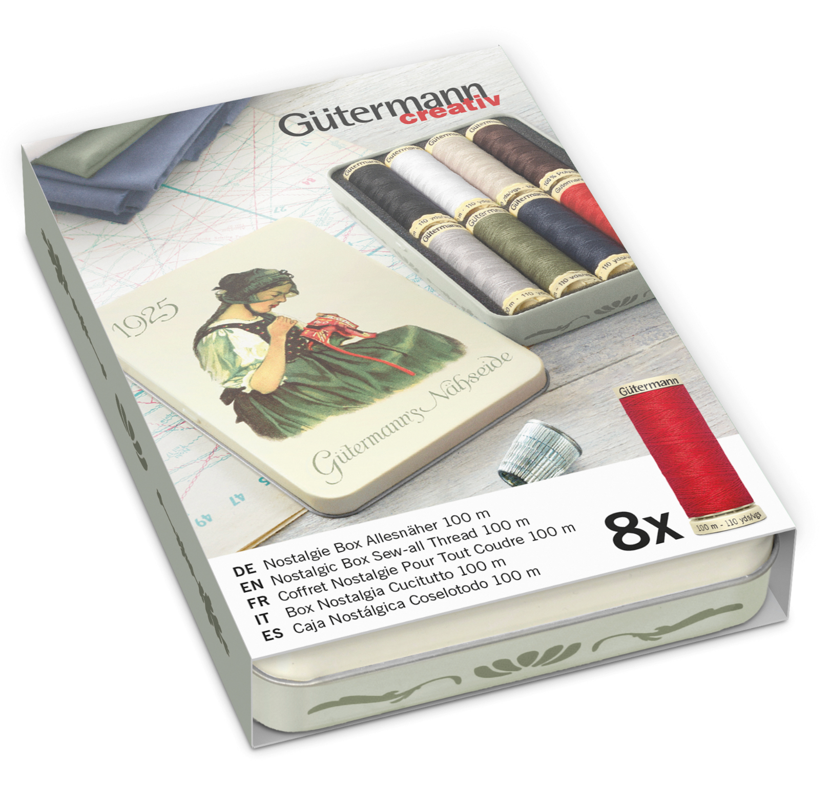 Gutermann - Tin of 8 Threads