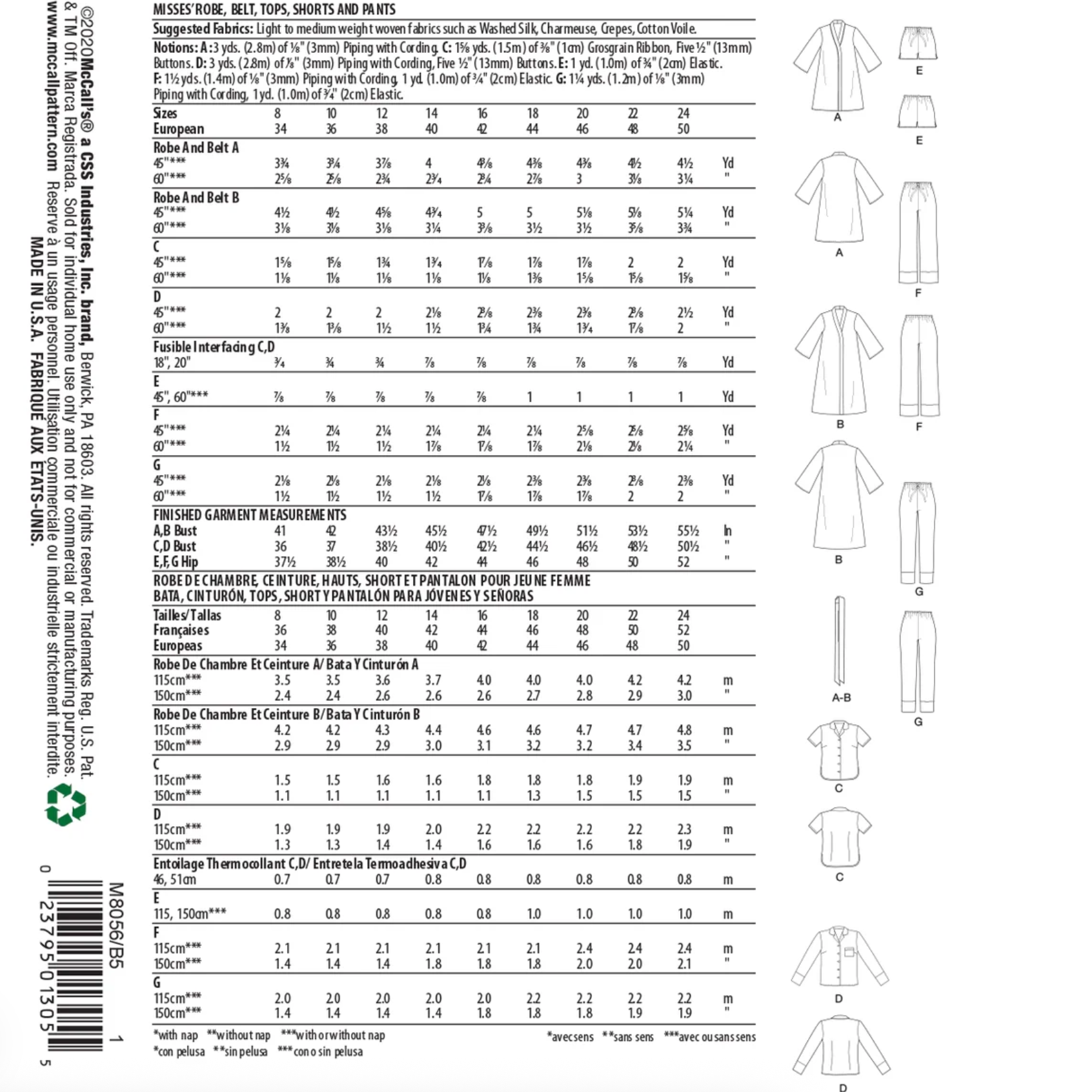 McCall's- M8056