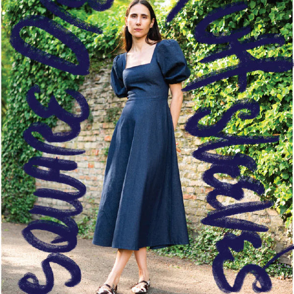 Puff and Pencil - Square Dress + Puff Sleeves