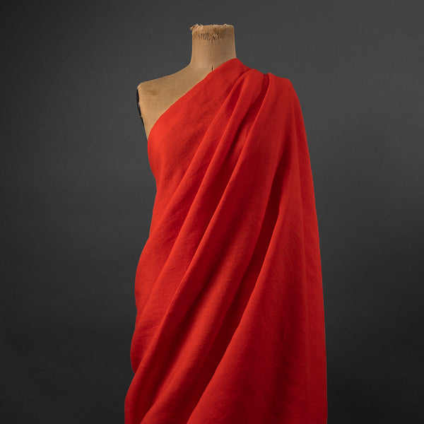 European Washed Linen - Spicy Red