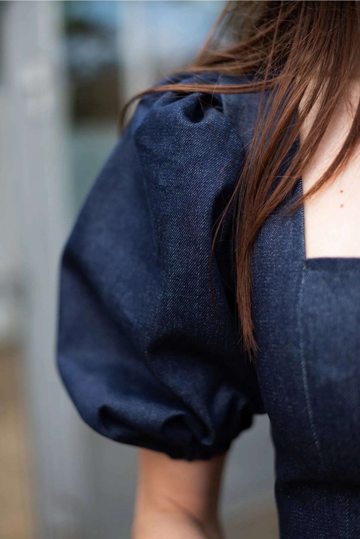 Puff and Pencil - Square Dress + Puff Sleeves