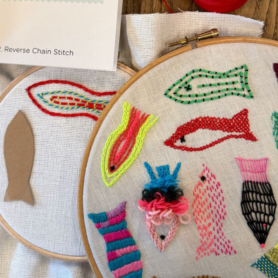 Fishes & Stitches with Stitch School