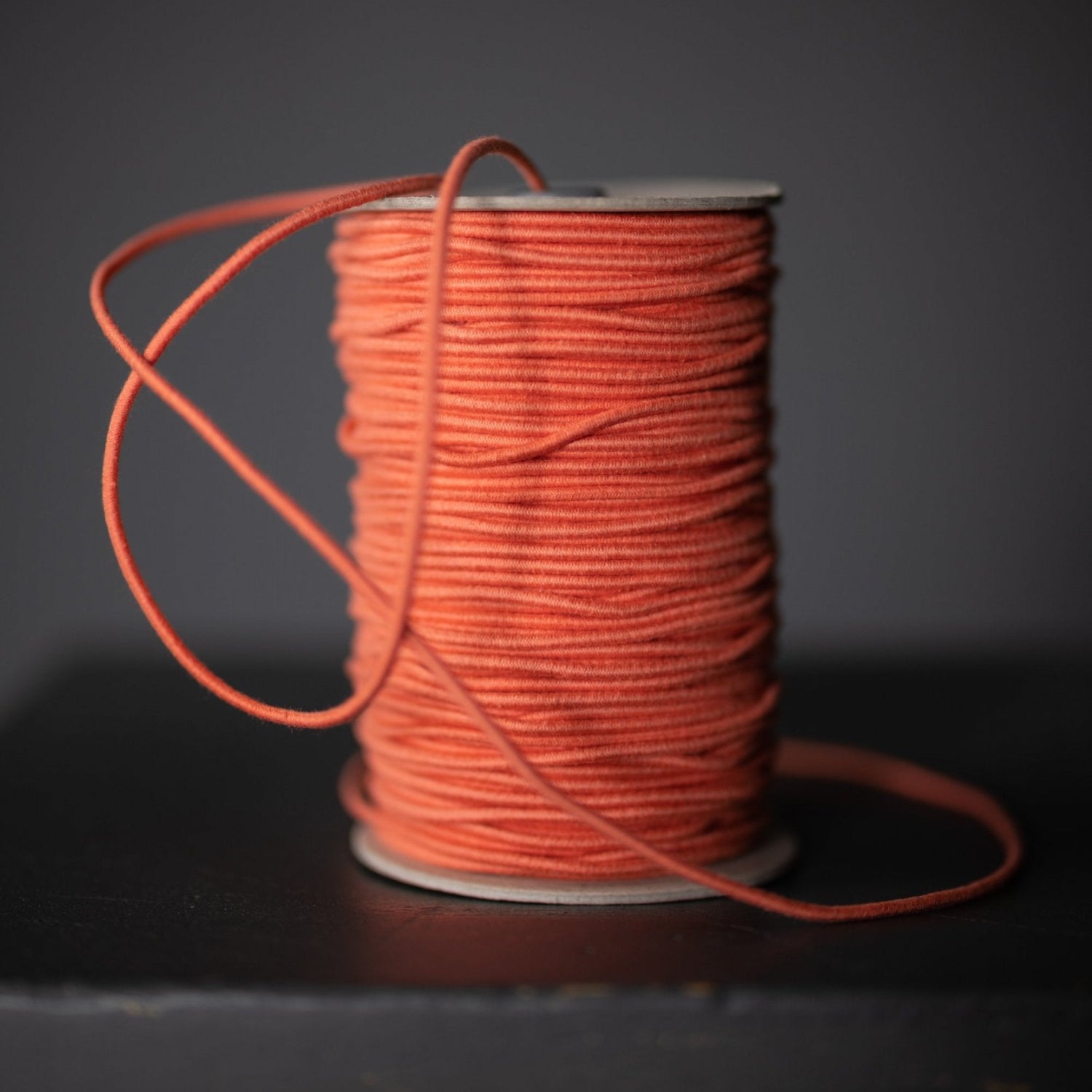 Merchant & Mills - Recycled Cotton Elastic Cord - 3mm - Orange Pop