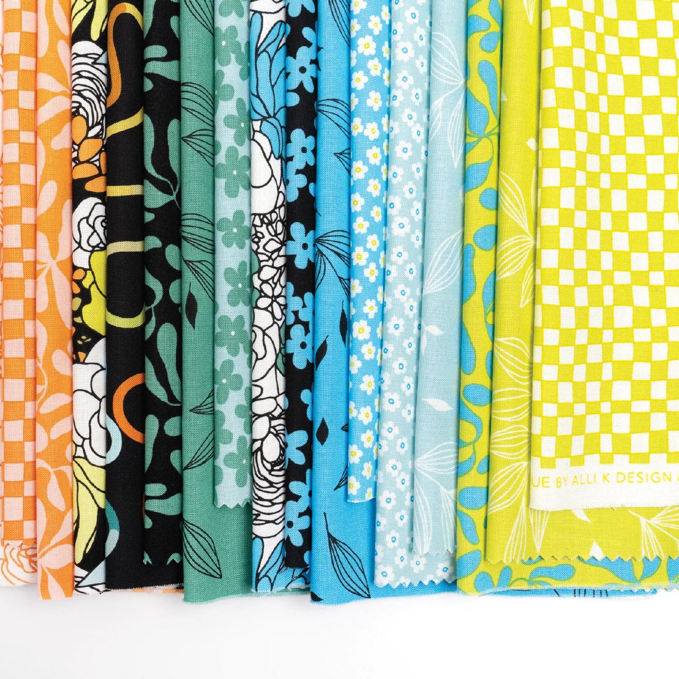 Printed Cotton Poplin - Alli K Design - True to Hue - Squiggle - Black