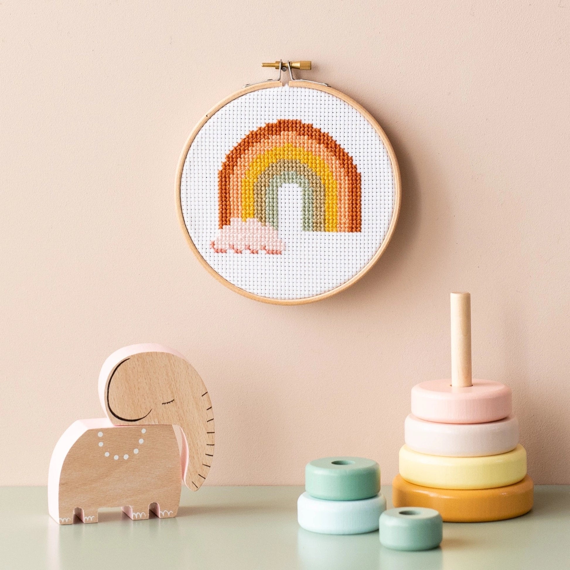Stitch Happy Cross Stitch Kit - Rainbow
