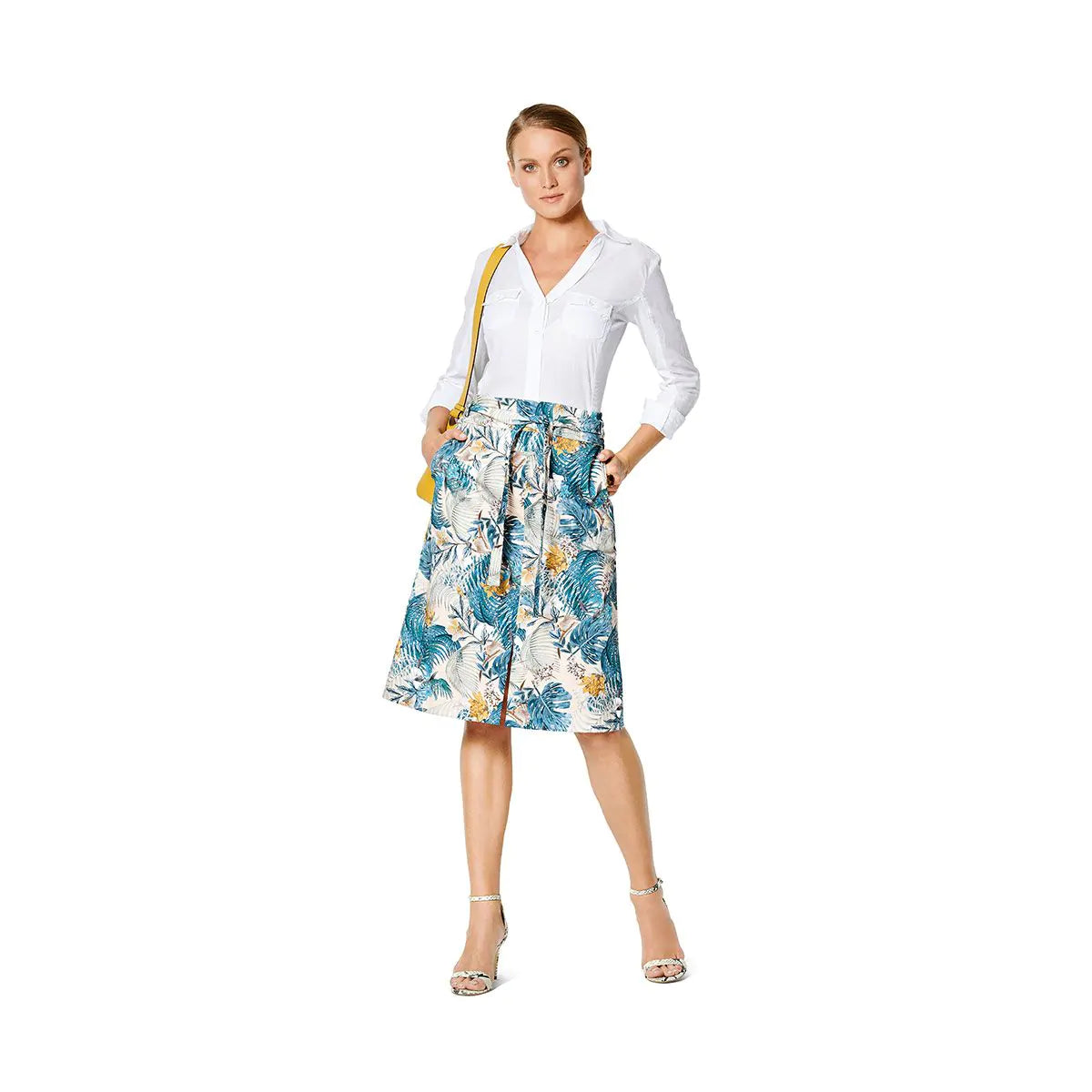 Women's Skirt with Yoke B6235