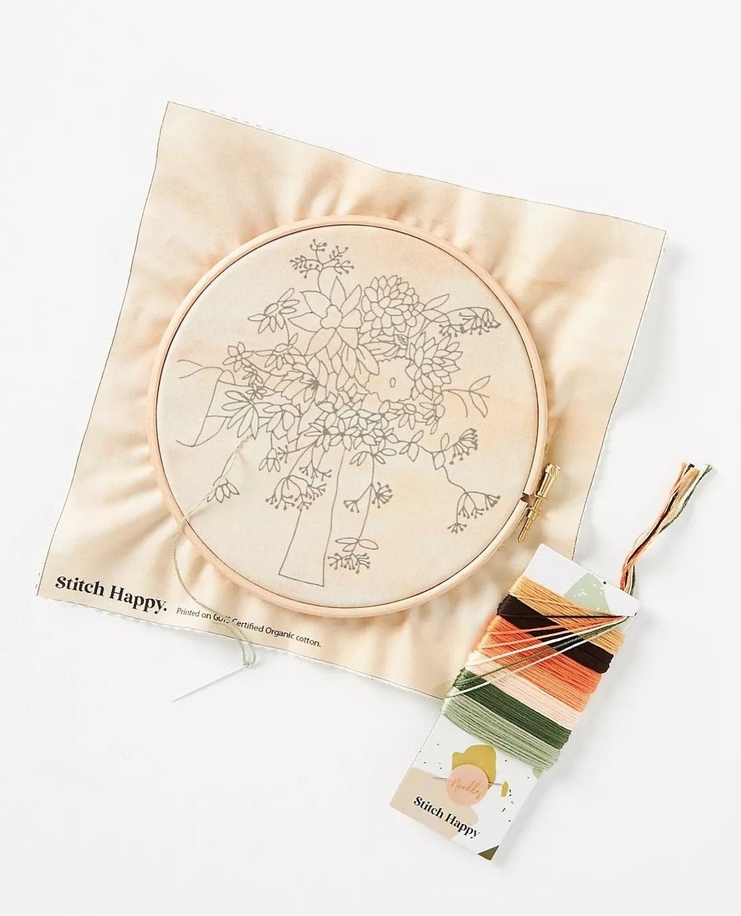Stitch Happy Embroidery Kit - Boho Bouquet