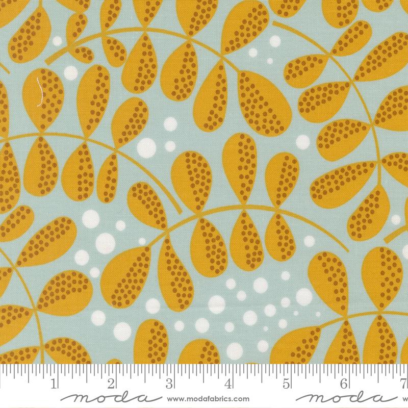 Printed Cotton Poplin - Zen Chic - Balisong - Seaglass Leaf