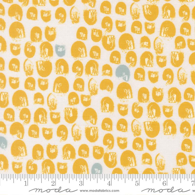 Printed Cotton Poplin - Zen Chic - Balisong - Golden Dots