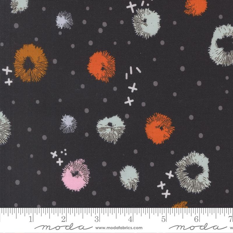Printed Cotton Poplin - Zen Chic - Balisong - Midnight Float