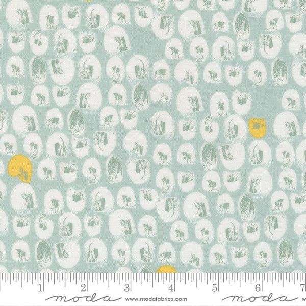 Printed Cotton Poplin - Zen Chic - Balisong - Seaglass Dots